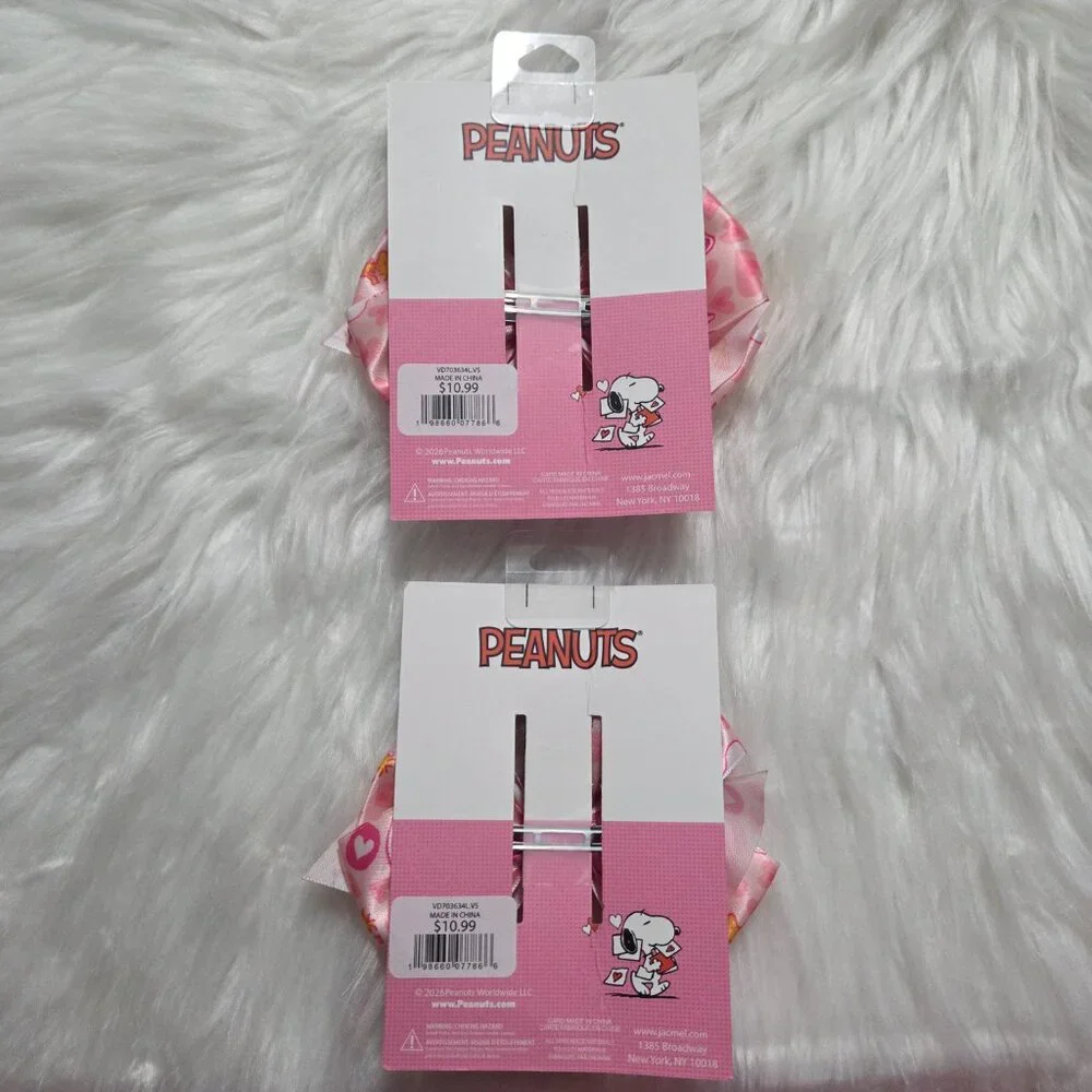Peanuts Snoopy Heart Hair Barrettes